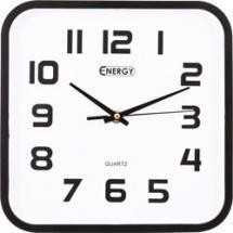 Часы Настенные Energy Ec-08 25,4*3,9См (Квадратные) Плавный Ход, Пластик (арт. 31930)