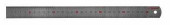 Линейка ЗУБР "ЭКСПЕРТ" нержавеющая, двусторонняя, непрерывная шкала 1/2мм / 1мм, двухцветная, длина 0,3м, толщина 0,7мм (арт. 34280-0.9-030)
