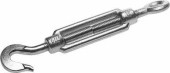 Талреп DIN 1480, крюк-кольцо, М10, 6 шт, кованая натяжная муфта, оцинкованный, ЗУБР Профессионал (арт. 4-304355-10)