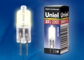 Uniel JC G4 220V 35W матовая JC-220/35/G4 FR (арт. 599544)