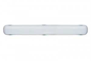 Светильник светодиодный линейный Ultraflash 18W (1500lm) 6500K пластик, прозрачный, белый 600x105мм IP65 LWL-5021N-14DL (арт. 583598)