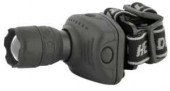 Ultraflash Фонарь Led5354 (3Xlr03) 1Светодиод., 1W, 3 Реж., Zoom, Отражатель, Черн./Пластик, Налобный (арт. 448987)