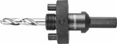 Державка STAYER "PROFESSIONAL" с пружинный фиксатором для коронок 32-200мм, быстросъёмная, шестигранным хвостовиком, резьба 5/8 (арт. 29550)