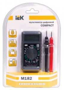 Мультиметр цифровой IEK Compact M182, TMD-1S-182 (арт. 514543)