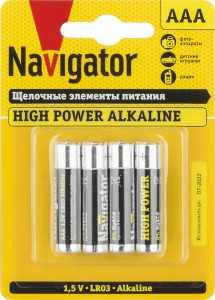 Батарейка Navigator Новая Энергия Lr03/286 Bl4 94751 (арт. 165975)
