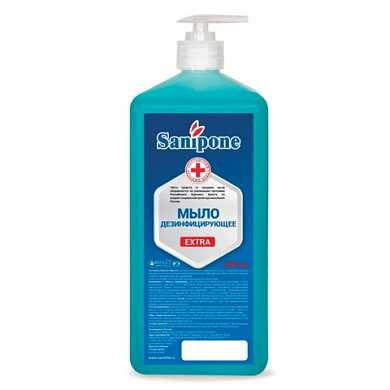 Мыло жидкое дезинфицирующее, 1 л, SANIPONE "Extra" (САНИПОН "Экстра"), дозатор, 1000-С-Б-П-Э (арт. 603050) купить в интернет-магазине ТОО Снабжающая компания от 3 136 T, а также и другие Жидкое мыло на сайте dulat.kz оптом и в розницу
