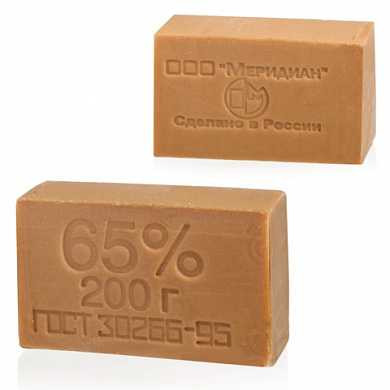 Мыло хозяйственное 65%, 200 г, МЕРИДИАН, без упаковки (арт. 602370) купить в интернет-магазине ТОО Снабжающая компания от 245 T, а также и другие Хозяйственное мыло на сайте dulat.kz оптом и в розницу