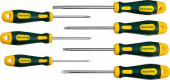 Набор X-Drive, KRAFTOOL 250081-H7: Отвертки профессиональные, SL: 3x80, 5x100, 6x125, PH: 1x80, 2x100, PZ: 1x80, 2x100 (арт. 250081-H7)