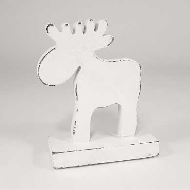 Фигурка декоративная White raindeer, 15х11х5 см (арт. en_ny0011)