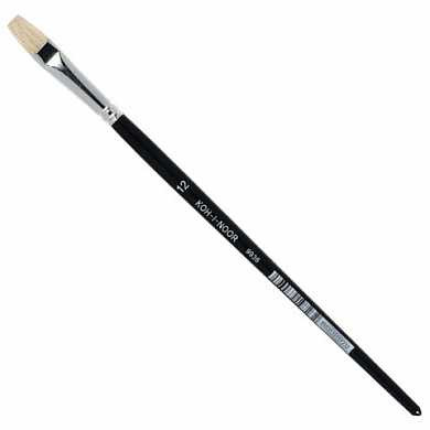Кисть KOH-I-NOOR щетина, плоская, №12, короткая ручка, 9936012009KK (арт. 200423)
