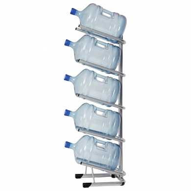Стеллаж для хранения воды HOT FROST, для 5 бутылей, металл, серебристый, 251000502 (арт. 451886)