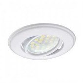 Ecola Dh03 Mr16 Gu5.3 Светильник Встраиваемый Поворотный Выпукл. Белый 25X88 Fw1601Efs (арт. 502040)