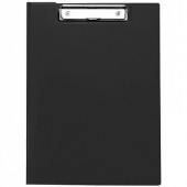 Папка-планшет с зажимом OfficeSpace А4, пластик, черный (арт. 245659)