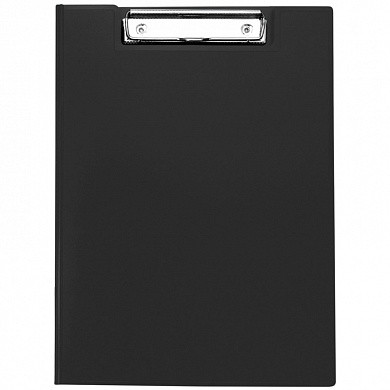 Папка-планшет с зажимом OfficeSpace А4, пластик, черный (арт. 245659)