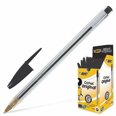 Ручка шариковая BIC "Cristal", корпус прозрачный, узел 1 мм, линия 0,32 мм, черная, 847897 (арт. 140054) купить в интернет-магазине ТОО Снабжающая компания от 196 T, а также и другие Ручки класса "СТАНДАРТ" на сайте dulat.kz оптом и в розницу Ручка шариковая BIC "Cristal", корпус прозрачный, узел 1 мм, линия 0,32 мм, черная, 847897 (арт. 140054) купить в интернет-магазине ТОО Снабжающая компания от 196 T, а также и другие Ручки класса "СТАНДАРТ" на сайте dulat.kz оптом и в розницу
