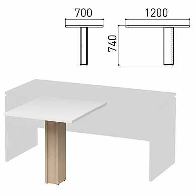 Опора ЛДСП брифинг-стола "Директ" шириной 800, 1200 мм, дуб шамони, 401509-430 (арт. 640949)