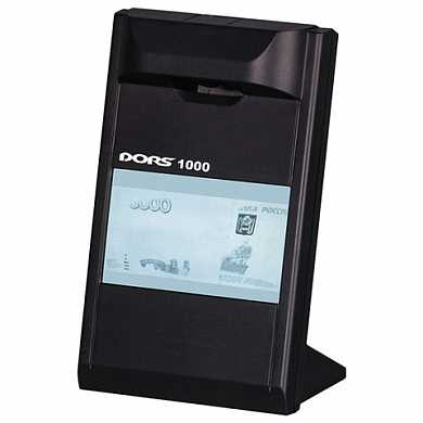 Детектор банкнот DORS 1000 М3, ЖК-дисплей 10 см, просмотровый, ИК-детекция, спецэлемент "М", черный, FRZ-022087 (арт. 290919)