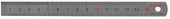 Линейка ЗУБР "ЭКСПЕРТ" нержавеющая, узкая, двусторонняя, непрерывная шкала 1/2мм, длина 0,15 м, толщина 0,5 мм (арт. 34280-0.5-015)