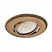 Ecola Dh03 Mr16 Gu5.3 Светильник Встраиваемый Поворотный Выпукл. Бронза 25X88 Fb1601Efs (арт. 502041)