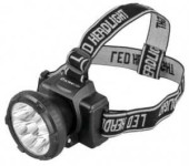 Ultraflash Фонарь Led5363 (Акк. 4V 0,8Ah) 9Светодиод., 2 Реж., Черн./Пластик, Встр. З/У, Налобный (арт. 411299)