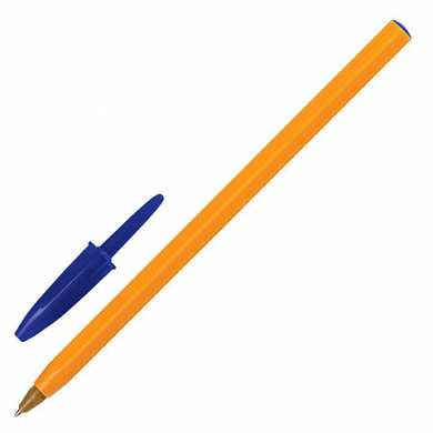 Ручка шариковая BIC "Orange", корпус оранжевый, узел 0,8 мм, линия письма 0,3 мм, синяя, 8099221 (арт. 140057)