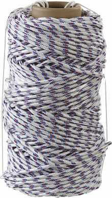 Фал плетёный полипропиленовый СИБИН 16-прядный с полипропиленовым сердечником, диаметр 6 мм, бухта 100 м, 320 кгс (арт. 50215-06)