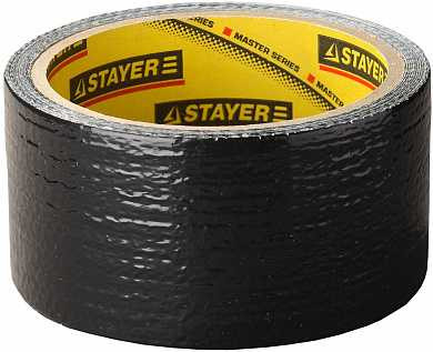 Армированная лента, STAYER Professional 12086-50-10, универсальная, влагостойкая, 48мм х 10м, черная (арт. 12086-50-10)