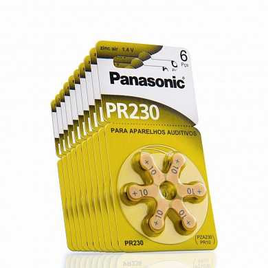 Батарейка Panasonic ZA-230 (PR-10, PR230H/PR536) BL6 (арт. 387686)
