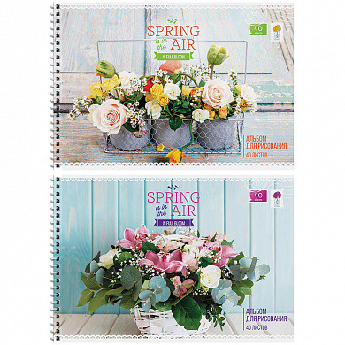Альбом для рисования 40л., А4, на гребне ArtSpace "Цветы. Spring in the air" (арт. А40сп_14484) купить в интернет-магазине ТОО Снабжающая компания от 637 T, а также и другие Альбомы и папки для рисования на сайте dulat.kz оптом и в розницу