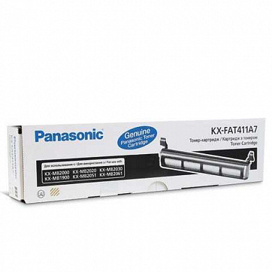 Тонер-картридж PANASONIC (KX-FAT411A7) KX-MB1900/2000/2020/2030/ 2051/2061, оригинальный, 2000 копий (арт. 320441)