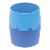Подставка-органайзер СТАММ (стакан для ручек), сине-голубая, непрозрачная, СН505 (арт. 235838)