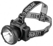 Ultraflash Фонарь Led5364 (Акк. 4V 0,8Ah) 1Светодиод., 2 Реж., Черн./Пластик, Встр. З/У, Налобный (арт. 411300)