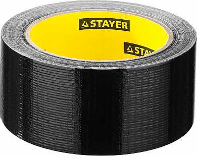 Армированная лента, STAYER Professional 12086-50-25, универсальная, влагостойкая, 48мм х 25м, черная (арт. 12086-50-25) купить в интернет-магазине ТОО Снабжающая компания от 2 548 T, а также и другие Клейкие ленты и диспенсеры к ним на сайте dulat.kz оптом и в розницу