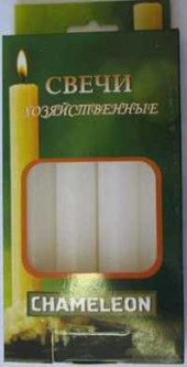 Свеча Хозяйственная 6 Часов Горения (50-60Гр) , Chameleon, Арт.С 00-15 (арт. 238272)