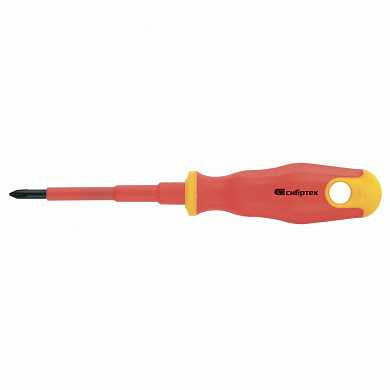 Отвертка диэлектрическая PH1*80mm, CrV, до 1000В, двухкомпонентная рукоятка Сибртех (арт. 12930) купить в интернет-магазине ТОО Снабжающая компания от 980 T, а также и другие Отвертки на сайте dulat.kz оптом и в розницу