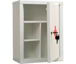 Шкафчик-аптечка металлический  навесной АМД 39, ключевой замок, 390x300x160 мм (арт. 290313)