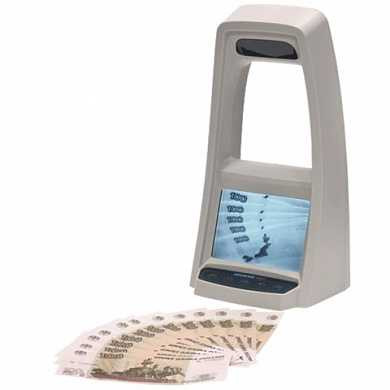 Детектор банкнот DORS 1100, ЖК-дисплей 13 см, просмотровый, ИК-детекция, спецэлемент "М" (арт. 290097)
