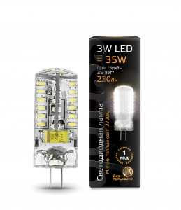 Лампа светодиодная Gauss G4 220V 3W(250Lm) 2700 15,5X41 Силикон Ss107707103 (арт. 483492) купить в интернет-магазине ТОО Снабжающая компания от 5 929 T, а также и другие Светодиодные лампы на сайте dulat.kz оптом и в розницу