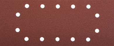 Лист шлифовальный ЗУБР "МАСТЕР", 14 отверстий, для ПШМ на зажимах, Р120, 115х280мм, 5шт (арт. 35594-120)