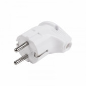 Вилка угловая с/з белая 16А PROCONNECT, 11-1058-1 (арт. 608518)