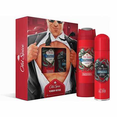 Промонабор: дезодорант аэрозольный 150 мл OLD SPICE "Wolfthorn"+гель для душа 250 мл OLD SPICE "Wolfthorn", 81652114 (арт. 604397) купить в интернет-магазине ТОО Снабжающая компания от 7 546 T, а также и другие Подарочные наборы по уходу за телом на сайте dulat.kz оптом и в розницу
