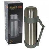 Термос Mallony SF-1500A, 1,5л, широкое горло + кнопка, ручка, нерж.сталь 73004