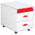 Тумба подкатная ДЭМИ ТУВ.01-01, 426х570х452 мм, 2 ящика + лоток, цвет белый/красный (КОМПЛЕКТ) (арт. 981226) купить в интернет-магазине ТОО Снабжающая компания от 108 927 T, а также и другие Учебная мебель для дома на сайте dulat.kz оптом и в розницу