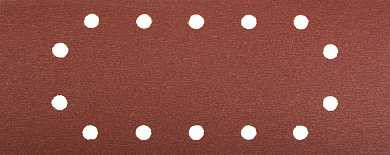 Лист шлифовальный ЗУБР "МАСТЕР", 14 отверстий, для ПШМ на зажимах, Р180, 115х280мм, 5шт (арт. 35594-180)