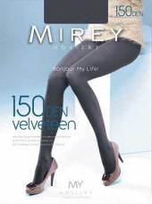 Колготки Мирей VELVETEEN 150 (1/60) nero 4/ VELOUR 150 nero 4, 86% полиамид, 11% эластан, 3% хлопок (арт. 498349)
