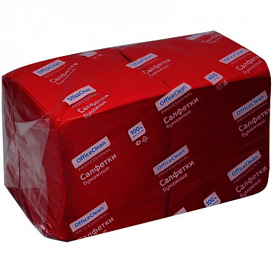 Салфетки бумажные OfficeClean "Profi Pack", 1 слойн., 24*24см, бордо, 400шт. (арт. 255445) купить в интернет-магазине ТОО Снабжающая компания от 2 793 T, а также и другие Салфетки столовые бытовые на сайте dulat.kz оптом и в розницу