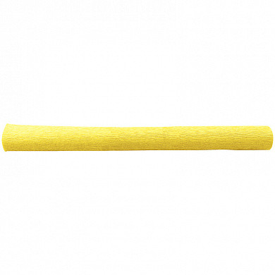Бумага крепированная флористическая Werola, 50*250см, 128г/м2, растяж. 250%, светло-желтая, в рулоне (арт. 170566)