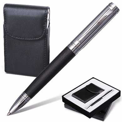 Набор GALANT "Prestige Collection": ручка, визитница, черный, подарочная коробка, 141371 (арт. 141371)