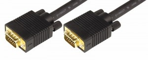 Шнур VGA plug - VGA plug 3М gold с ферритами REXANT цена за шт (10), 17-5505 (арт. 612422)