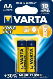 Батарейка Varta 4106.101.412 Longlife Extra Lr6/316 Bl2 (арт. 62014)